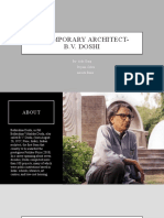 Contemporary Architect-B.V. Doshi: by - Adit Garg Priyam Sabla Anvita Bana