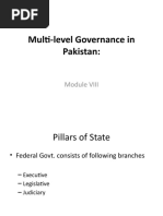 Lecture 8 - Multi-Level Governance in Pakistan