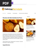 Receta de Mermelada de Pera - DeliciosaMermelada