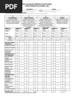 Evaluación de Terapia Ocupacional Cuestionario Volicional (QV) Nombre: Apellidos: Edad: Diagnóstico: T.O.: Intervención en Rehabilitación: 4 3 2 1