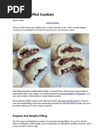 Nutella Stuffed Cookies