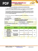 Carta de Compromiso Del Residente (Modelo)