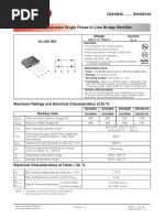 D25XB40 ........ D25XB100 25 Amp. Glass Passivated Single Phase in Line Bridge Rectifier