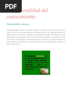 Transversalidad Del Conocimiento