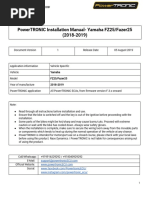 Powertronic Installation Manual-Yamaha Fz25/Fazer25 (2018-2019)