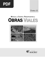 Manual de Costos y Presupuestos de Obras Viales - Tomo II