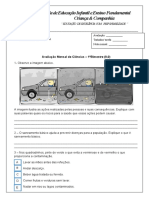 Avaliação Ciências Mensal 2º B 4ºano A