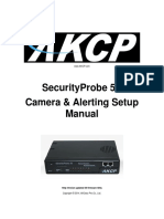 Securityprobe 5E Camera & Alerting Setup Manual: Help Version Updated Till Firmware 404U