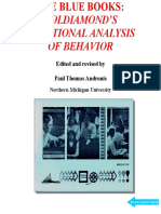 Goldiamond, I., & Thompson, D. (2004) - The Blue Books. Functional Analysis of Behavior-Cambridge Center For Behavioral Studies (2004)