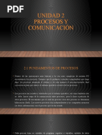 Unidad 2 Procesos y Comunicación