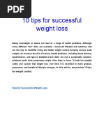 10 Tips For Successful Weight Loss