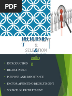 Recruitmen T & Select ION