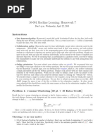 10-601 Machine Learning: Homework 7: Instructions