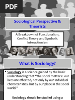 Sociological Perspective & Theorists: A Breakdown of Functionalism, Conflict Theory and Symbolic Interactionism