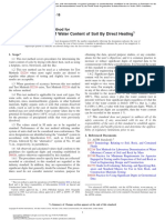 Determination of Water Content of Soil by Direct Heating: Standard Test Method For