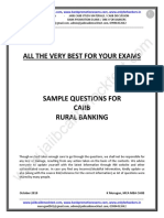 Rural Banking Sample Questions by Murugan-Sep 2021 Exams