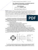 Studiul Asupra Cămpului Magnetic Al Generatorului Sincron Cu Magneţi Permanenţi.