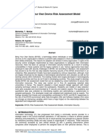 A Bring Your Own Device Risk Assessment Model