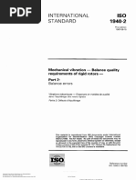 ISO 1940-2 1997 - Mechanical Vibration - Balance Quality Requirements For Rotors Part 2