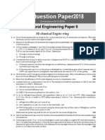 Question Paper2018: General Engineering Paper II