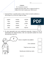 U8: ,,cu Primăvara Ne Jucăm": Numele: Data: Evaluare