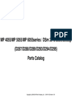 MP 4055/Mp 5055/Mp 6055series / DSM 2640/2650/2660Sp (D287/D288/D289/D293/D294/D295) Parts Catalog