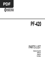 Parts List: Published in May 2009 3MHPL070 843MH120 First Edition