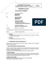 Informe de Maquina Perforadora LM-110 y H-400-02