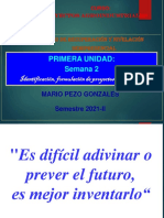 Idea - Formulacion - Semana 2