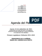 Agenda Pleno 16 09 2021