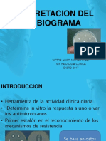 Interpretacion Del Antibiograma: Victor Hugo Segura Lopez MR Patologia Clinica ENERO 2017