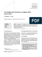 The Design and Function of Surgical Drills and K-Wires