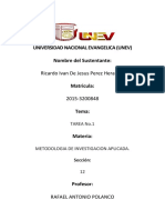 METODOLOGIA DE INVESTIGACION APLICADA J TAREA No.1