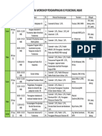 Rundown Acara Workshop Pendampingan k3 Puskesmas