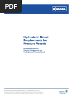 Hydrostatic Retest Requirements For Pressure Vessels: Technical Bulletin