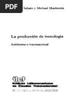 La Producción de Tecnología - Jorge Sabato