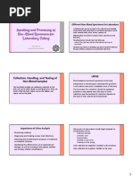 PMLS 2 Handling and Processing of Non Blood Specimens For Laboratory