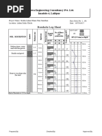 Borehole Log Sheet: Sakhuwa Engineering Consultancy Pvt. Ltd. Imadole-6, Lalitpur