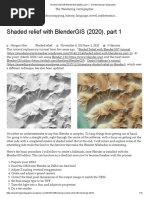 Shaded Relief With BlenderGIS (2020), Part 1 - The Wandering Cartographer