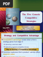 The Five Generic Competitive Strategies: Chapter Title