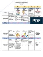 Cuadro de Actividades Tercero B Semana Del 13 Al 17 de Septiembre