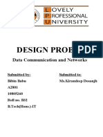 Design Problem: Data Communication and Networks