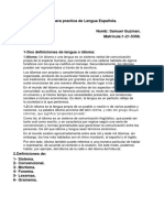 Practica N°1 de Lengua Española.