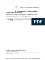 The Phase Stability of Cerium Species in Aqueous Systems