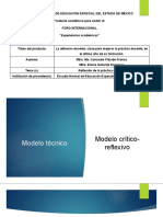 La Reflexión Docente, Clave para Mejorar La Práctica Docente, en El Último Año de Su Formación