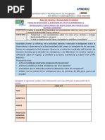 Ficha de Aplicación 3 de Actividad 10 Experiencia 5 de CyT 5º