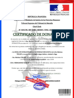 CERTIFICADO DE DONATION Sr. HERNANDEZ RAMON