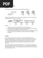 Responsibility Accounting Exercise Problems