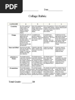 Collage Rubric