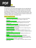 Diabetes Mellitus Type 2 Notes